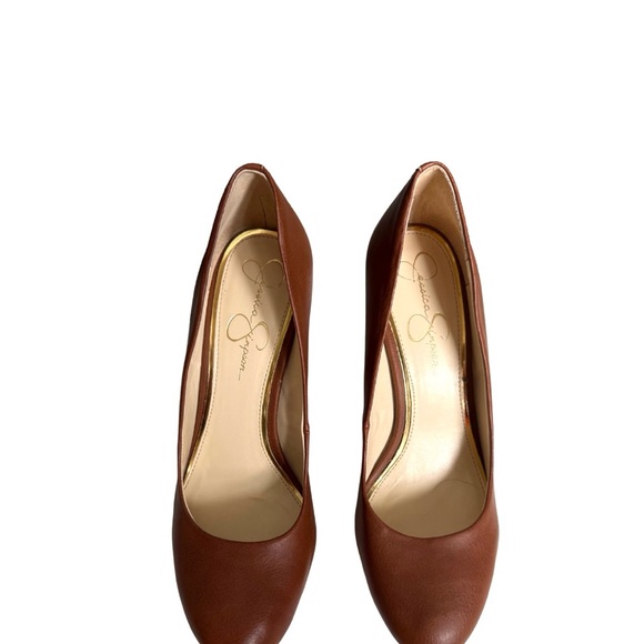Jessica Simpson Brown Wedge Pumps, size 9 - Picture 2 of 4